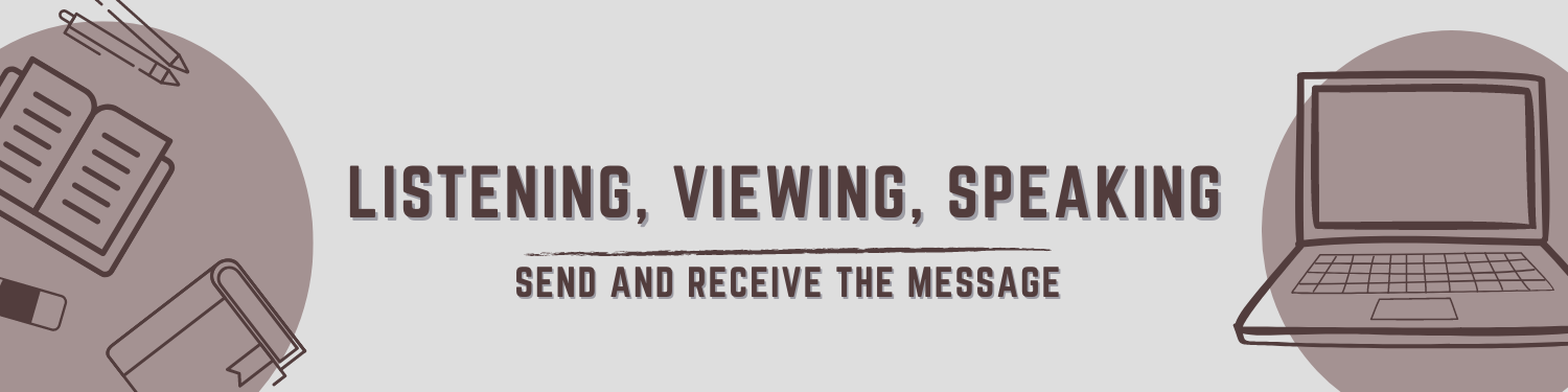 Unit 5: Listening, Viewing, Speaking—Send and Receive the Message Banner